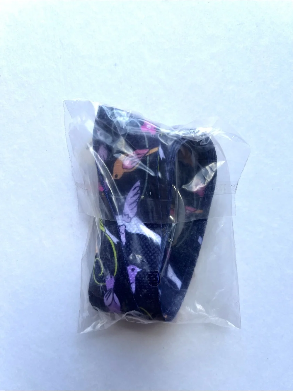 Vera Bradley French Ditsy Wide Lanyard Bird Print NWT Key Holder